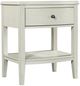 aspenhome® Charlotte Pebble White 1-Drawer Nightstand-0