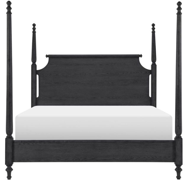 Legacy Classic Vintage Market Kettle Black King High/Low Poster Bed-1