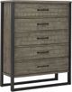 Signature Design by Ashley® Brennagan 4-Piece Gray King Panel Bed Set-4
