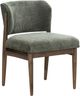LH Home Fritz Athens Chestnut/Olive Chenille Dining Side Chair-0