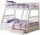 ACME Furniture Jason White Twin Over Full Bunk Bed with Storage-0