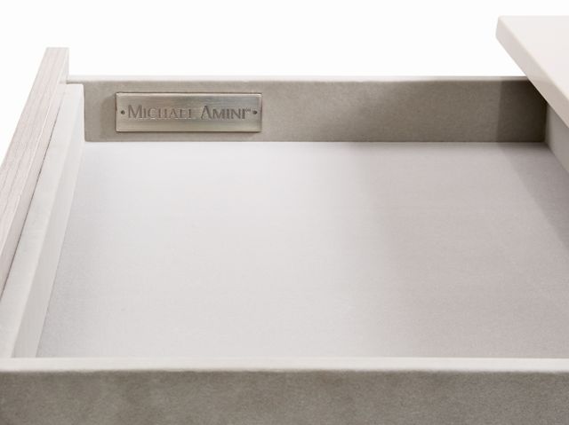 Michael Amini® Marin Greige Nightstand-3