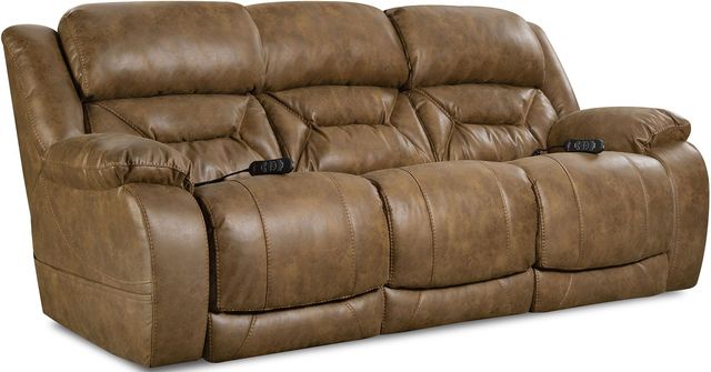 HomeStretch Double Reclining Power Sofa-0