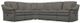 La-Z-Boy® Devon 4-Piece Grey Sectional Set-0