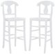 Linon Valley 2-Piece White Counter Stool Set-0