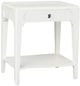 Bassett® Furniture Mayfair Porcelain White Bedside Table -0