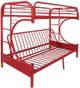 ACME Furniture Eclipse Red Youth Twin/Full Futon Bunk Bed-0