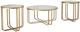 Signature Design by Ashley® Milloton 3-Piece Glass Top Occasional Table Set with Gold Base-0