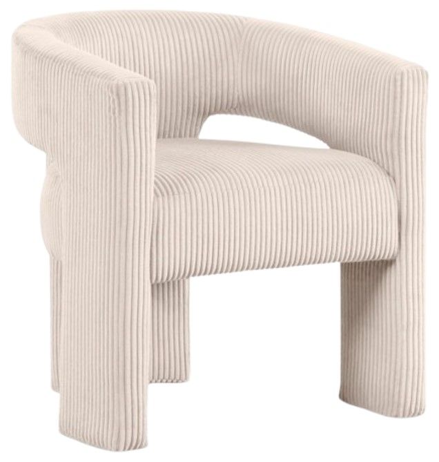 Meridian Furniture Riz Beige Upholstered Accent Chair-0