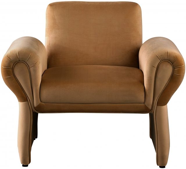 Meridian Furniture Fleurette Saddle Velvet Accent Chair-1