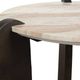 Uttermost® Talud Brown/Gray/White Side Table with Dark Bronze Legs-4
