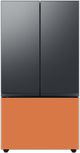 Samsung Bespoke 18" Matte Black Steel French Door Refrigerator Top Panel-4