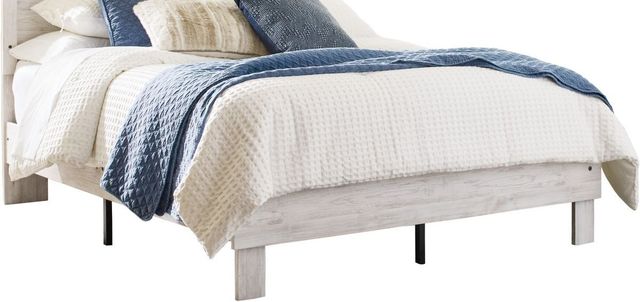 Signature Design by Ashley® Shawburn 2-Piece Whitewash/Charcoal Gray Queen Platform Bed Set-1