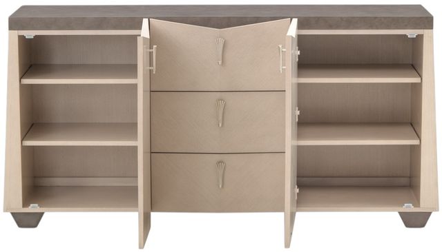 Michael Amini® Fantosini Silver Leaf Sideboard-3