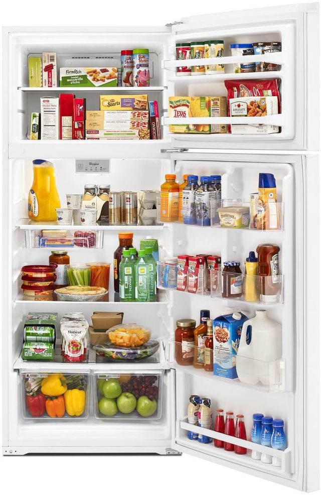 Whirlpool® 28 in. 17.6 Cu. Ft. Top Mount Refrigerator-White-3