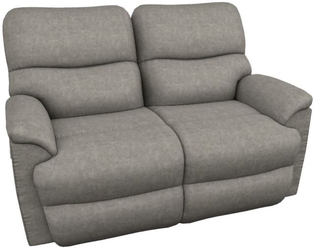 La-Z-Boy® Trouper Charcoal Power Reclining Loveseat with Headrest and Lumbar-0