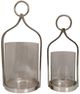 A & B Home McDonough 2-Piece Wall Glass Lanterns-0