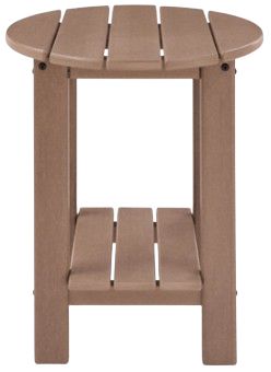 Signature Design by Ashley® Grover Beach Driftwood Wooden Outdoor End Table-3