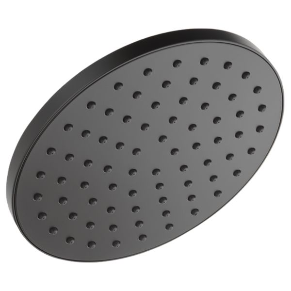 Peerless Universal Showering Components Matte Black 1-Setting Head Shower -0