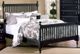 Vaughan-Bassett Cottage Black Full/Queen Slat Poster Footboard-2