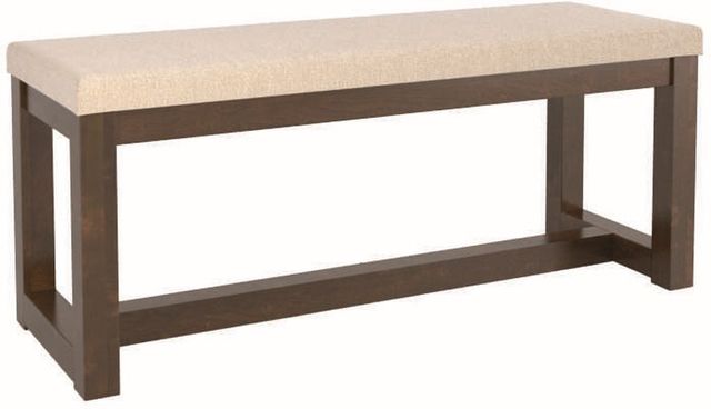 Canadel® Canadel Cognac Washed Upholstered Bench
