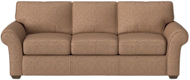 Flexsteel® Customizable Vail Leather Three-Cushion Sofa-3