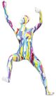 Classy Living Off the Wall Vivid Multicolor Modern Woman Wall Art-0