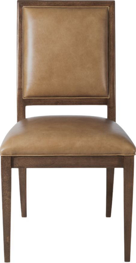 Hooker® Furniture Archives Classic Walnut/Dark Blond Upholstered Dining Side Chair-2