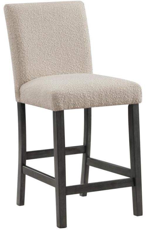 Coaster® Alba 2-Piece Beige/Charcoal Gray Dining Counter Stool Set-3