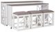 Powell® Wallace 4-Piece White Dining Set-0