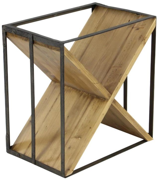 Deco Marche Black 9-Bottle Wine Rack-1