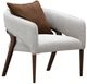 Michael Amini® Houston Gray/Walnut Accent Chair-0