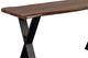 Porter International Designs Manzanita Harvest Console Table with Black Metal Architectural Base-4