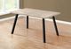 Monarch Specialties Inc. Dark Taupe Wood  Top Dining Table with Metal Base-2