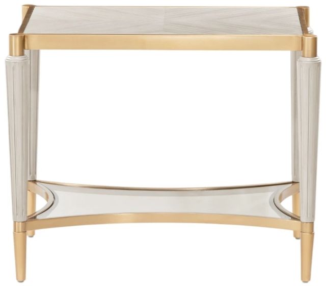 Michael Amini® St. Charles Dove Gray End Table-2