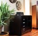 Salamander Designs® Oslo 323 AV Cabinet-Black Glass-1