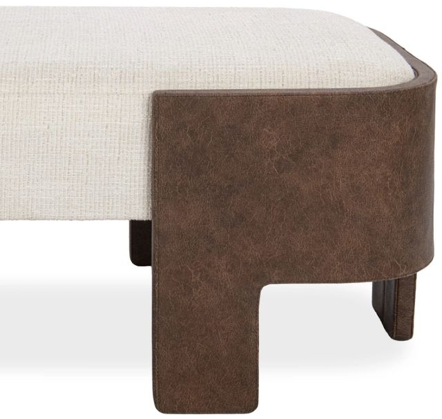 Classic Home Janya Brown/Oat Cream Accent Bench-4