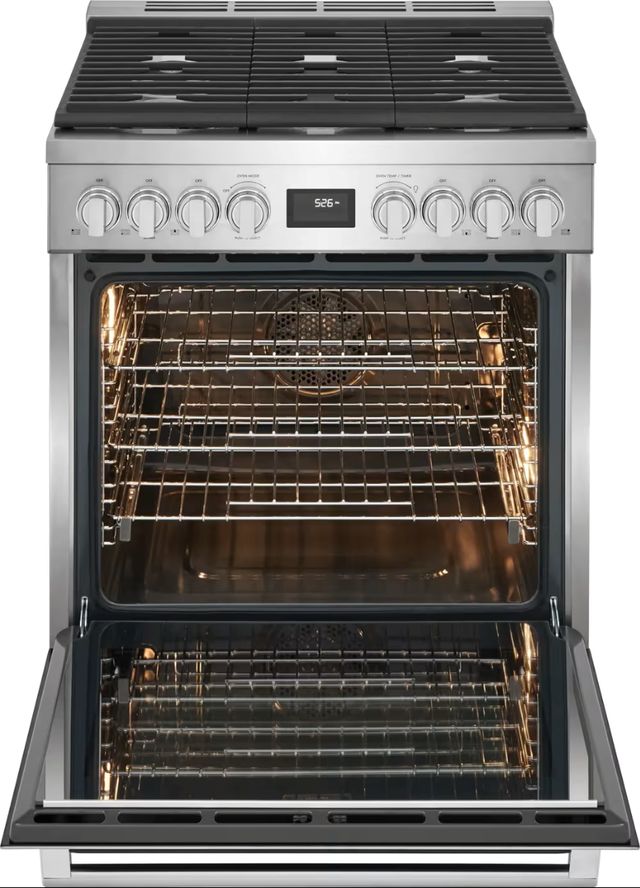 Electrolux 30" Stainless Steel Freestanding Dual Fuel Natural GasRange-1
