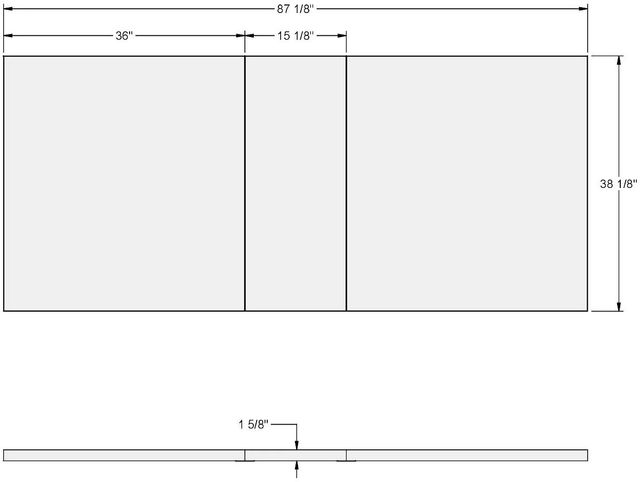 Amisco Customizable Zoom Extendable Table with Walnut Veneer Top and 2 Leaves-2