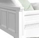 Elements International Hampton Kids White Youth Twin/Full Loft Bed with Ladder and Trundle-4