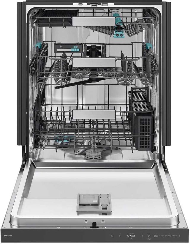 Samsung Bespoke 24" Fingerprint Resistant Stainless Steel Top Control Built-In Smart Dishwasher with 3rd Rack Washing System-1