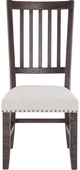 Jofran Inc. Willow Creek Chocolate Brown Slatback Dining Chair-1