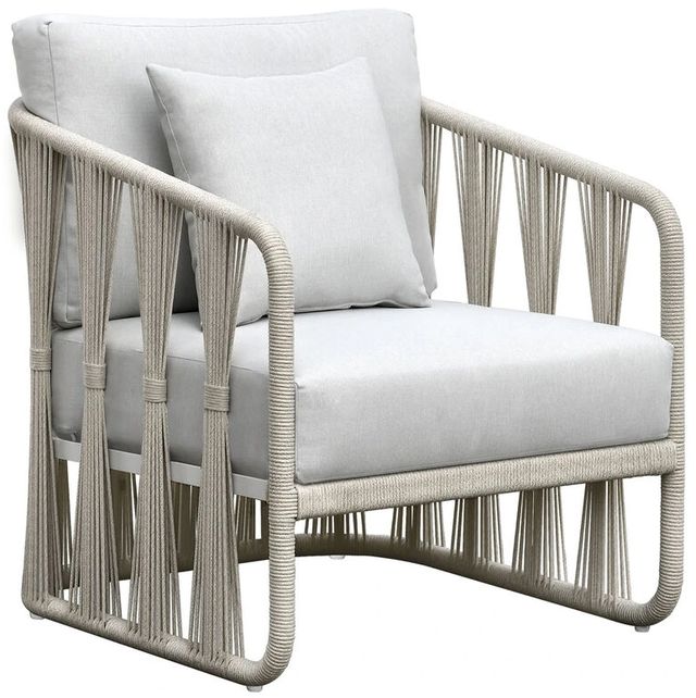 Intercon Alexa 3-Piece White Aluminum Outdoor Seating Set-3