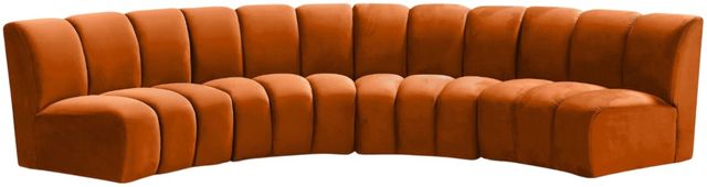 Meridian Furniture Infinity 4-Piece Cognac Modular Sectional-0