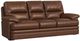 Flexsteel® David Leather Pecan Sofa-0
