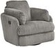 Signature Design by Ashley® Tie-Breaker Fog Manual Swivel Glider Recliner-0
