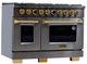 Kucht Professional KX Series 48" Titanium Stainless Steel Pro Style Dual Fuel Range with Kucht Horus Thermostat-2