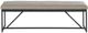 Intercon Eden Black/Rustic Dune Bench-1