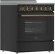 FORNO® Paolo 30" Black Pro Style Electric Range with True Convection Oven-2