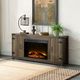 ACME Furniture Tobias Rustic Oak 54" Fireplace-3